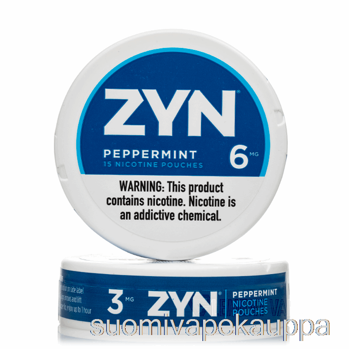 Vape Netistä Zyn Nikotiinipussit - Piparminttu 3mg (5 Kpl)